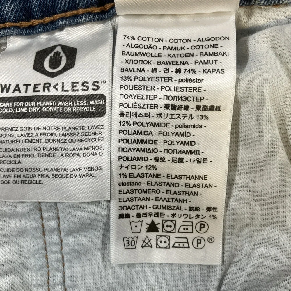 Levi's Western Fit Jeans Mens 34x34 Passing Time Medium Wash‎ Stretch Denim